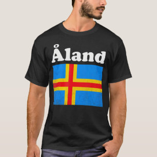 Camiseta Aland Islands Flag Country Tourist Souvenir Americ