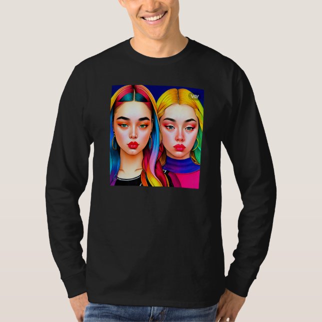 Camiseta Alanis colorful T-shirt Premium (Anverso)