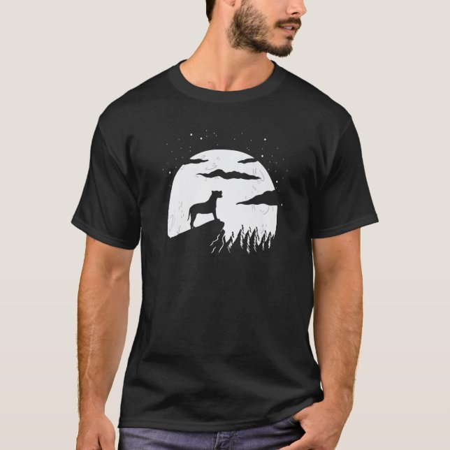 Camiseta Alano Español y Moon Halloween (Anverso)