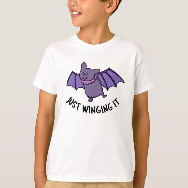 Camiseta Alargarlo es divertido Bat Pun (Anverso)