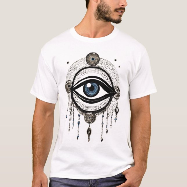 Camiseta Alarma De La Negatividad: Antiguo Griego Mal Tinta (Anverso)