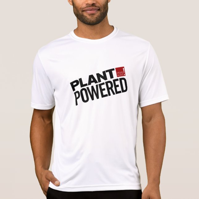 Camiseta ¡Alarma del vegano! Planta accionada (Anverso)