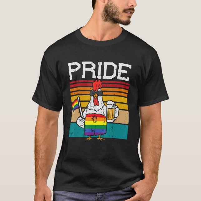 Camiseta Alarma gay del mes del orgullo gay en Hen Lgbt (Anverso)