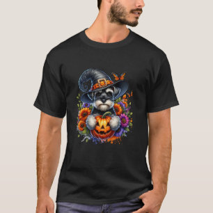Camiseta Alarma gorra de brujas de Halloween, perro de Schn
