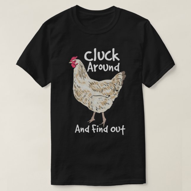 Camiseta Alarma Y Averigüe Que El Hen Blanco Poult Funny C (Diseño del anverso)