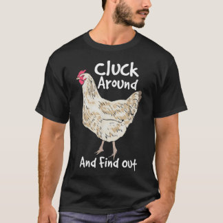 Camiseta Alarma Y Averigüe Que El Hen Blanco Poult Funny C