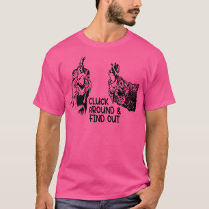 Camiseta Alarma y descubre gallina divertida