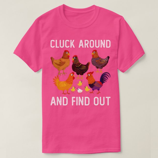 Camiseta Alarma y descubre pollo divertido 4 (Diseño del anverso)