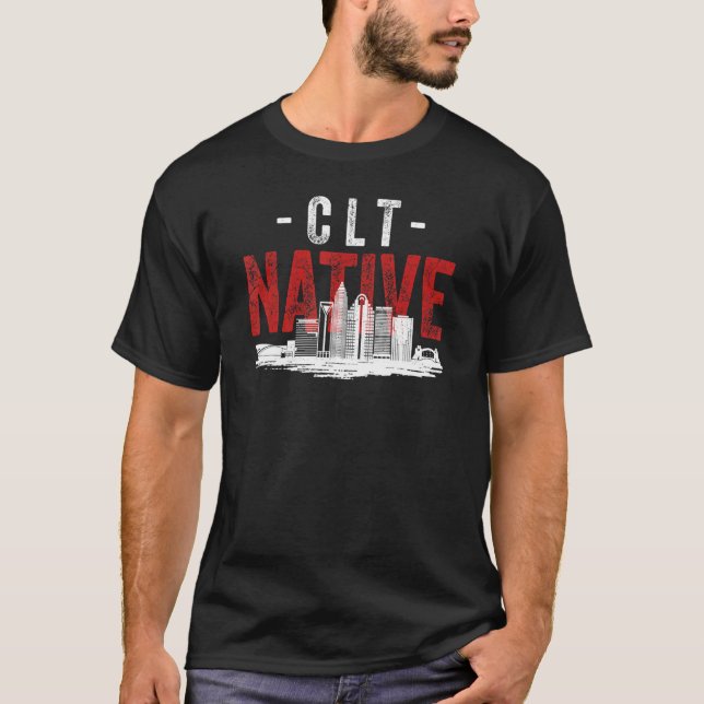 Camiseta Alarmado estilo Charlotte City Hogar nativo (Anverso)