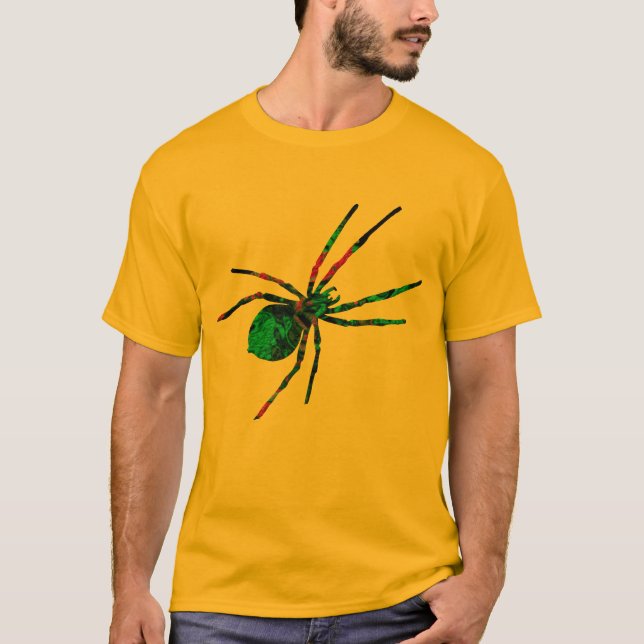Camiseta Alarmante araña halloween diseño de disfraces de i (Anverso)