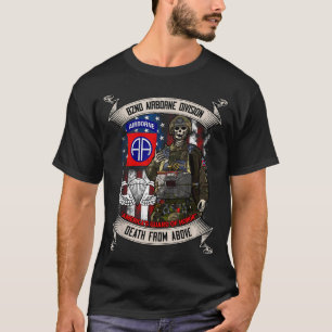Camiseta Alas 82 Aerotransportadas Di Paracaidista Fort Bra
