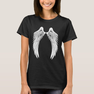Camiseta Alas Ángel Blanco Atrás