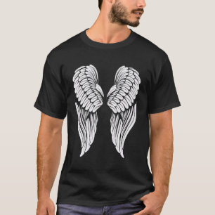 Camiseta Alas Ángel Blanco Atrás