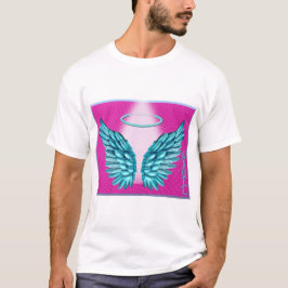 Camiseta "Alas angélicas e Halo soñadas"