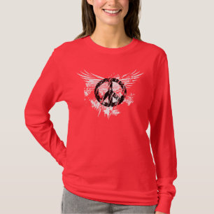 Camiseta Alas apenadas negro de WhiteSplatter del símbolo
