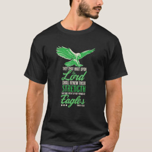 Camiseta Alas como Águilas Isaías 40 31 Escritura Cristiana