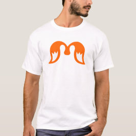 Camiseta Alas con gradiente ardiente letra M