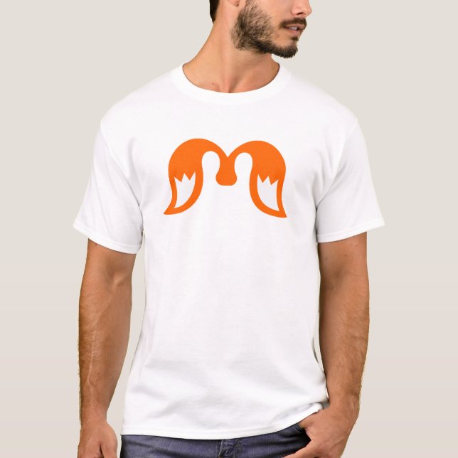 Camiseta Alas con gradiente ardiente letra M (Anverso)