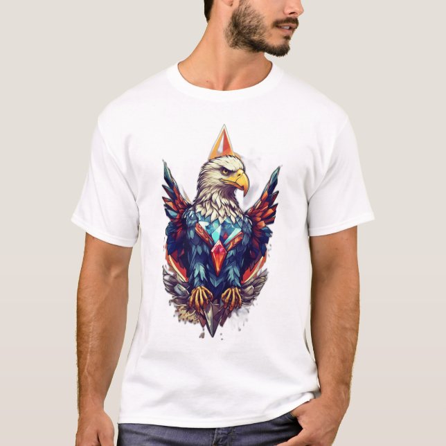 Camiseta Alas Cristalinas: Tee de icono de la libertad del  (Anverso)