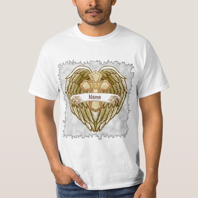 Camiseta Alas Crown Christian Cross T-Shirt (Anverso)