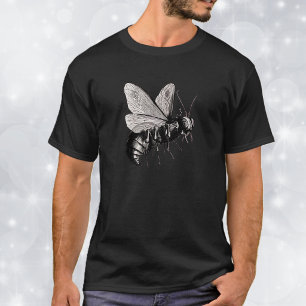 Camiseta Alas de abeja de cráneo gótico