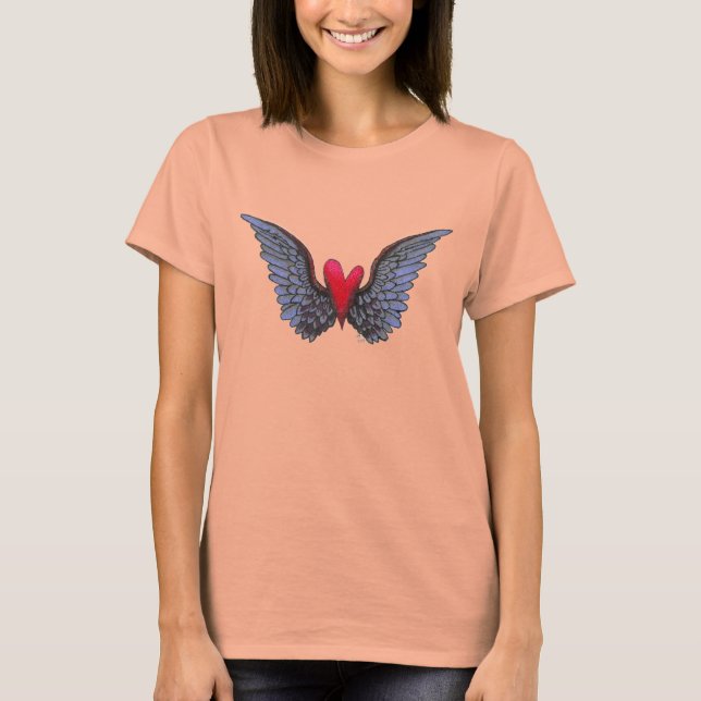 Camiseta Alas de amor (Anverso)
