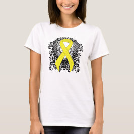 Camiseta Alas de ángel de la cinta amarilla de la concienci