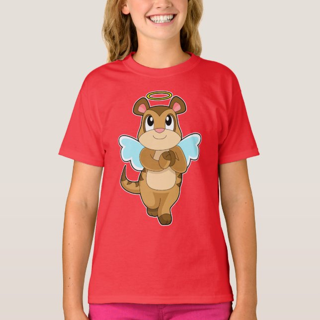 Camiseta Alas de ángel suricata (Anverso)
