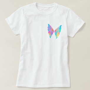 Camiseta Alas de ángulos de acuarela holográfica