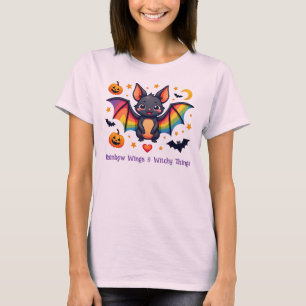Camiseta Alas de Arcoíris LGBT & Cosas de Brujas