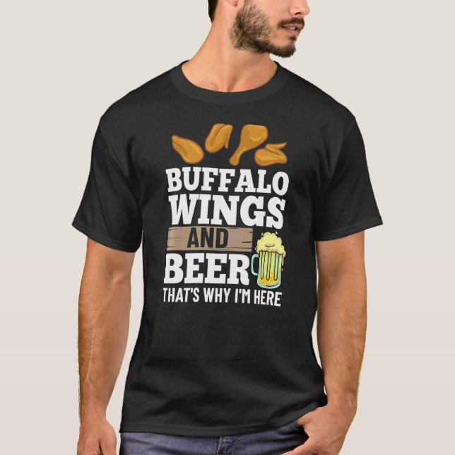 Camiseta Alas de búfalo Salsa caliente de pollo frito 1 (Anverso)