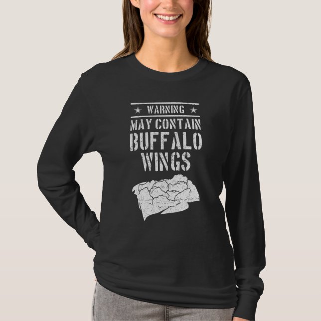 Camiseta Alas de búfalo Salsa caliente de pollo frito 4 (Anverso)