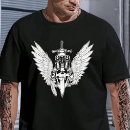 Camiseta Alas De Calavera Unisex Tee
