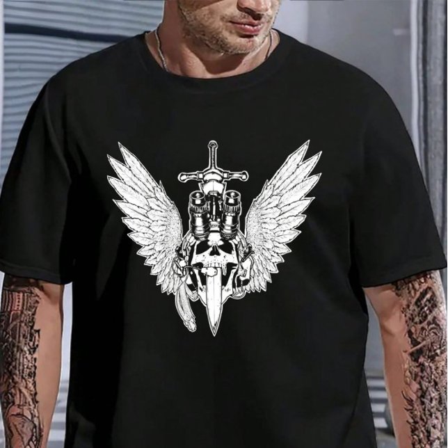 Camiseta Alas De Calavera Unisex Tee (Subido por el creador)