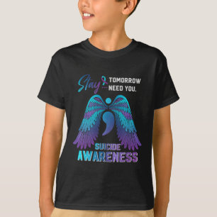Camiseta Alas De Concienciación Y Día De Prevención Del Sui