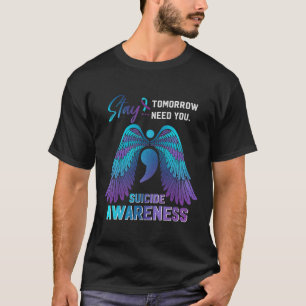 Camiseta Alas De Concienciación Y Día De Prevención Del Sui