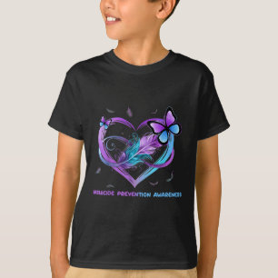 Camiseta Alas de concientización suicida Angel Ribbon, suic