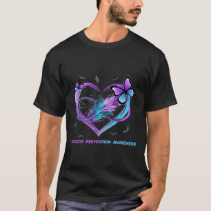 Camiseta Alas de concientización suicida Angel Ribbon, suic