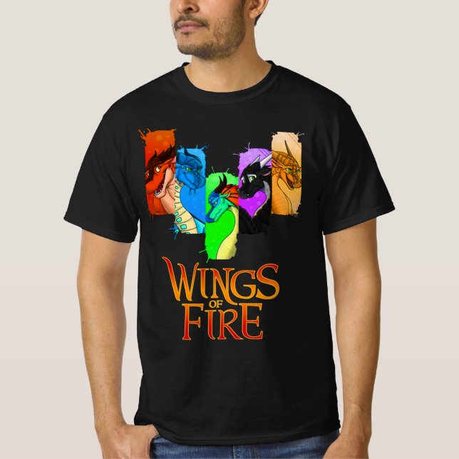 Camiseta Alas De Fuego Retro (Anverso)