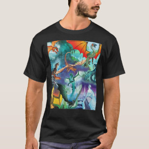 Camiseta Alas de fuego todos los dragones Serie Poster