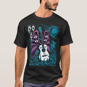 Camiseta Alas de guitarra vintage arte de fantasía de músic