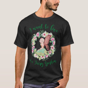 Camiseta Alas de hadas de flores de bosque encantadas