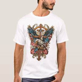 Camiseta Alas de la Libertad Donde la Fe y la Libertad Alca