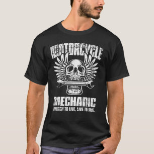 Camiseta Alas de la llave mecánica mecánica de la motocicle