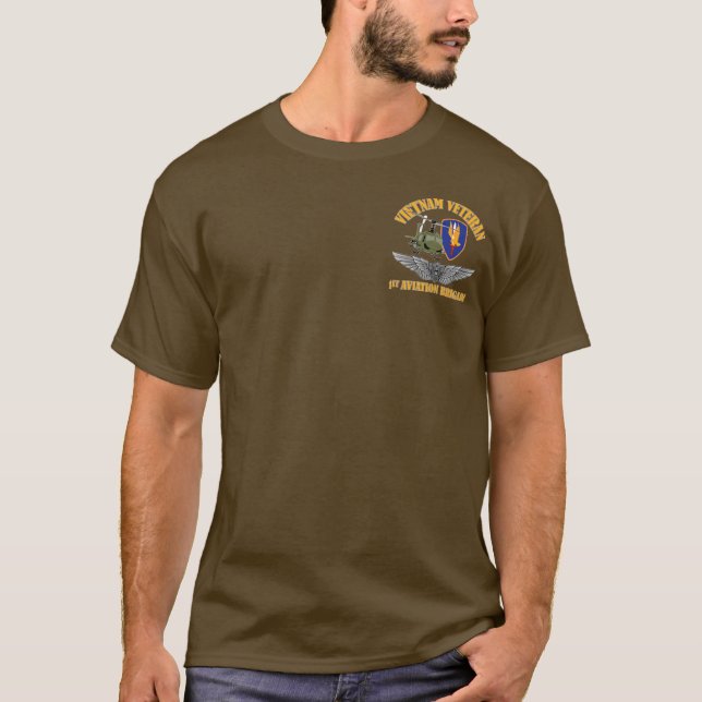 Camiseta Alas de la tripulación veterana de Vietnam (Anverso)