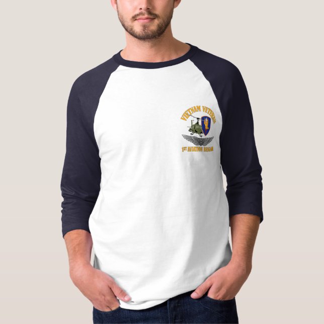 Camiseta Alas de la tripulación veterana de Vietnam (Anverso)