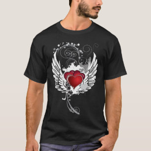 Camiseta Alas de los corazones del Grunge