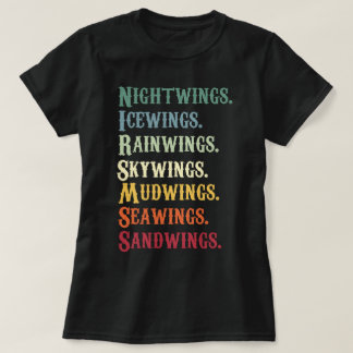 Camiseta Alas de los personajes de fuego Dragones adoran a 
