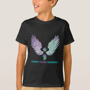 Camiseta Alas de Mujeres Punto y Coma Apoyo Conciencia sobr