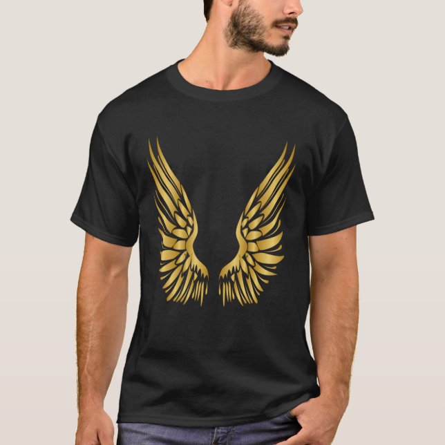 Camiseta Alas de oro de lujo (Anverso)